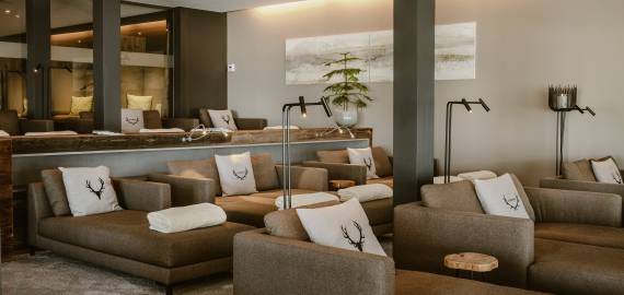 Lounge im Wellnesshotel Bergkristall