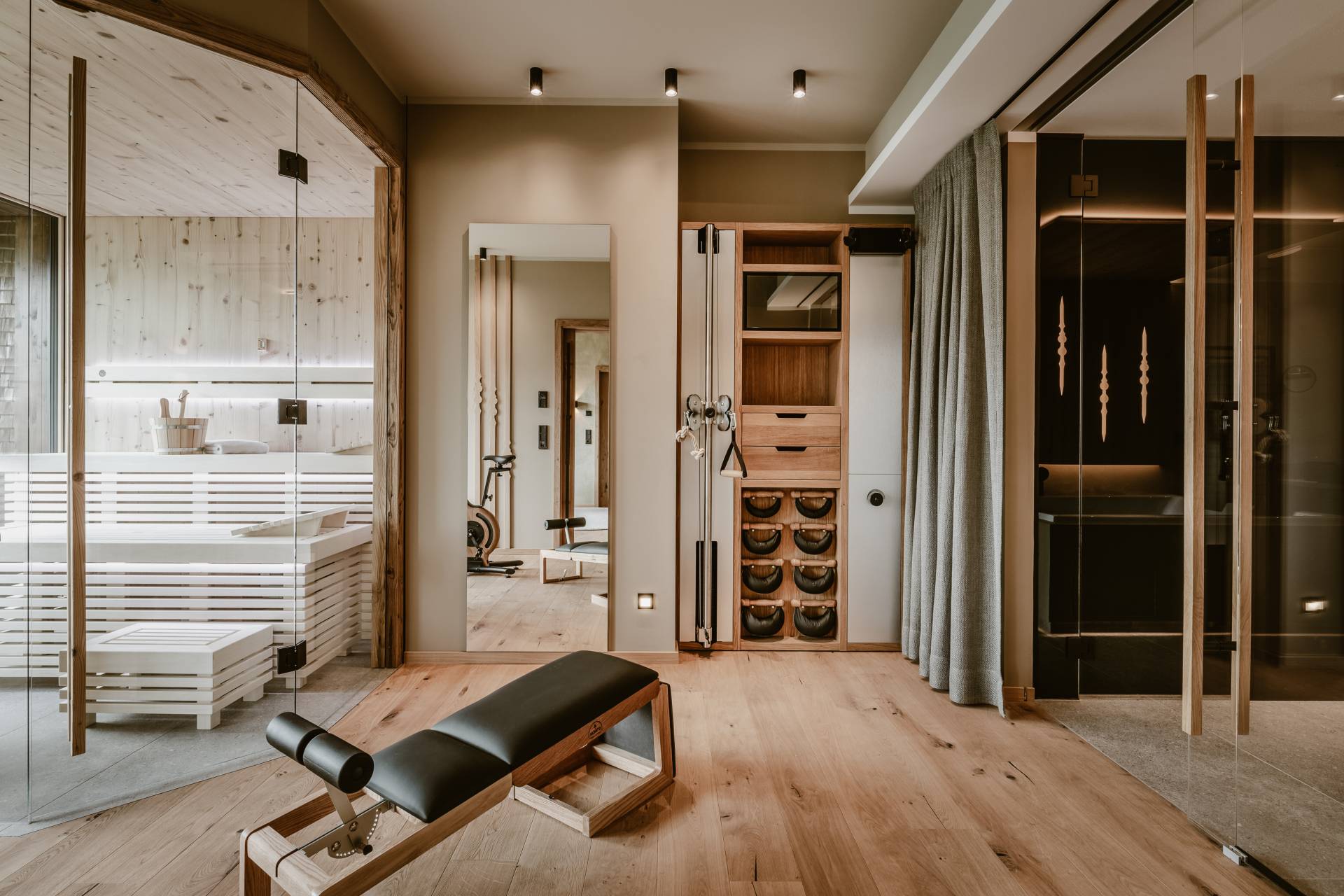 Fitnesssuite im Hotel Bergkristall