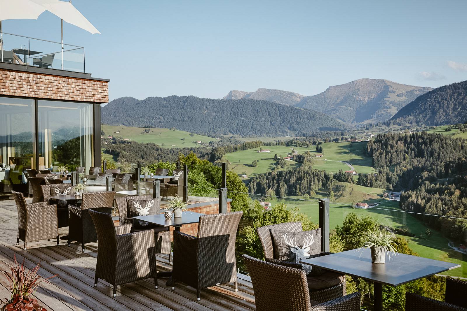 Panoramaterrasse vom Hotel Bergkristall
