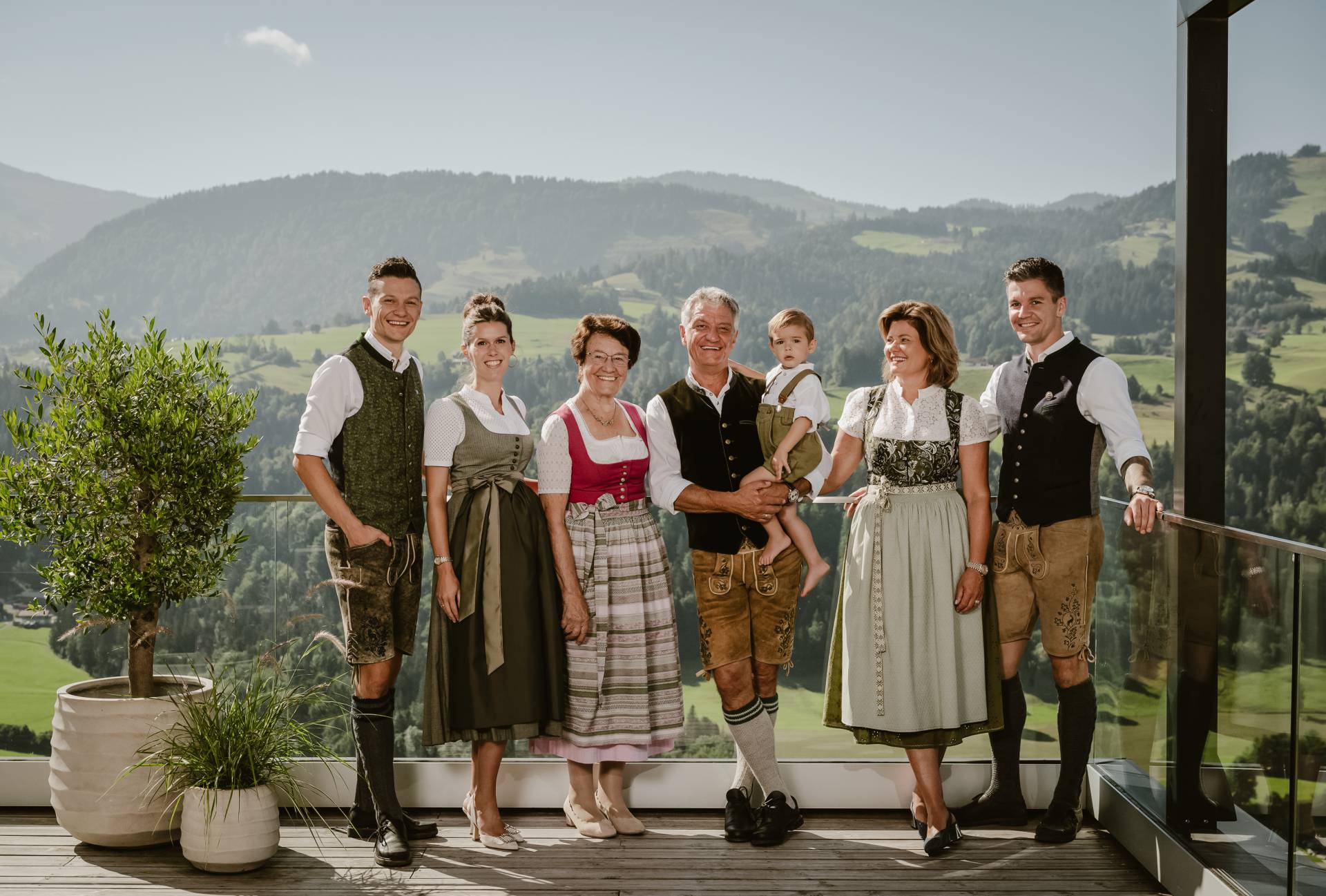 Gastgeberfamilie Lingg des Wellnesshotels Bergkristall im Allgäu