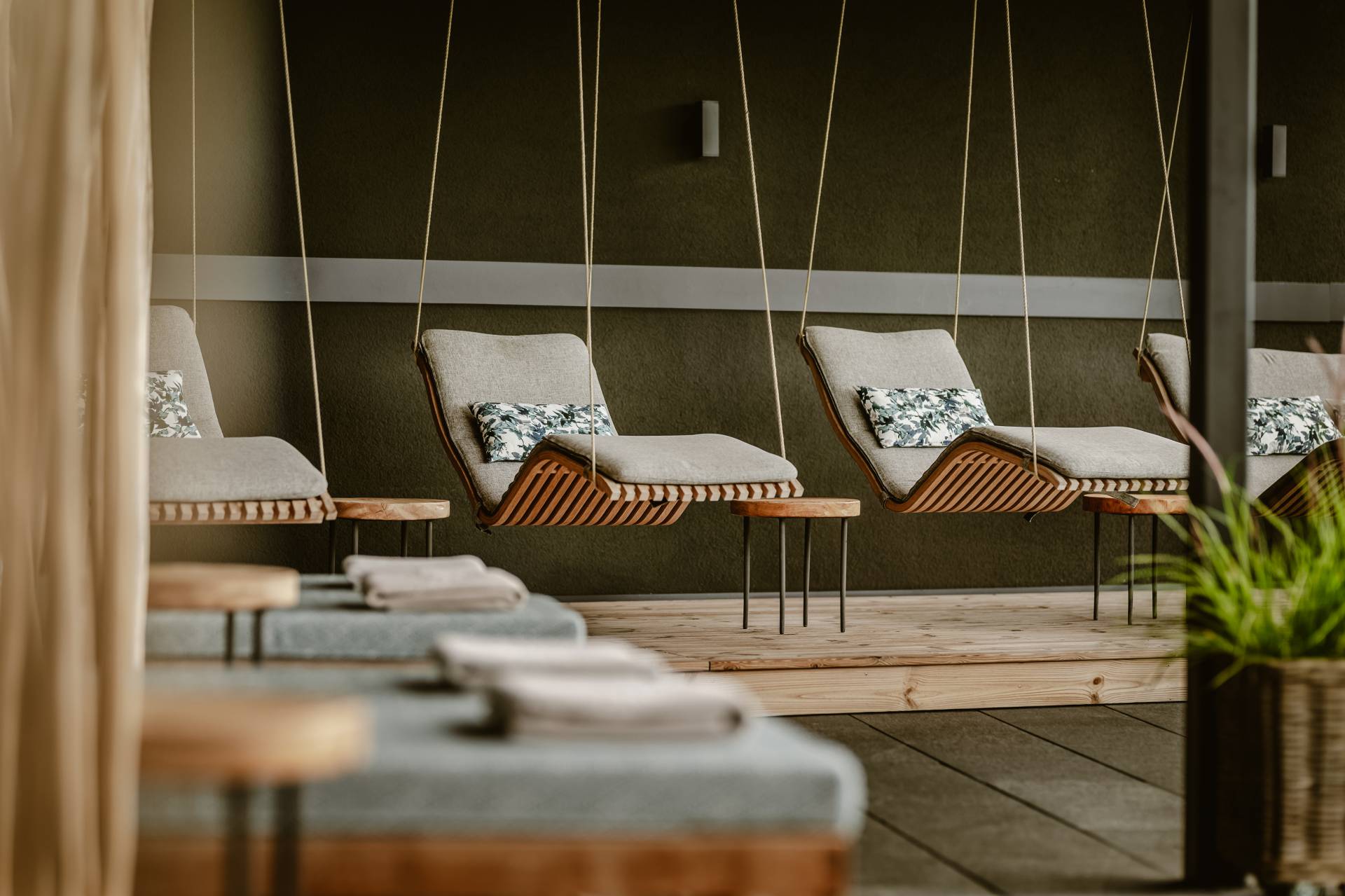 Hängeliegen im Outdoor-Livingroom