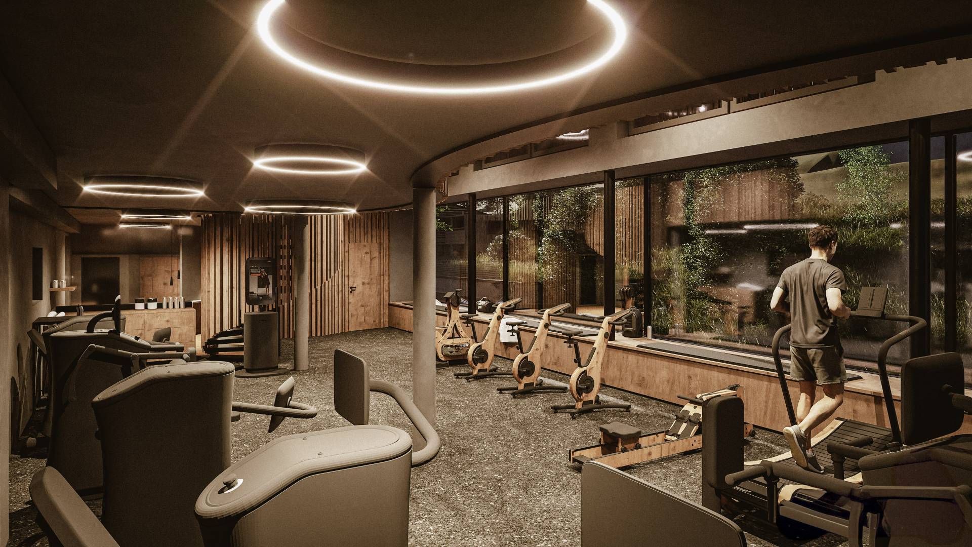 Fitnessstudio des Aktivhotels Bergkristall im Allgäu