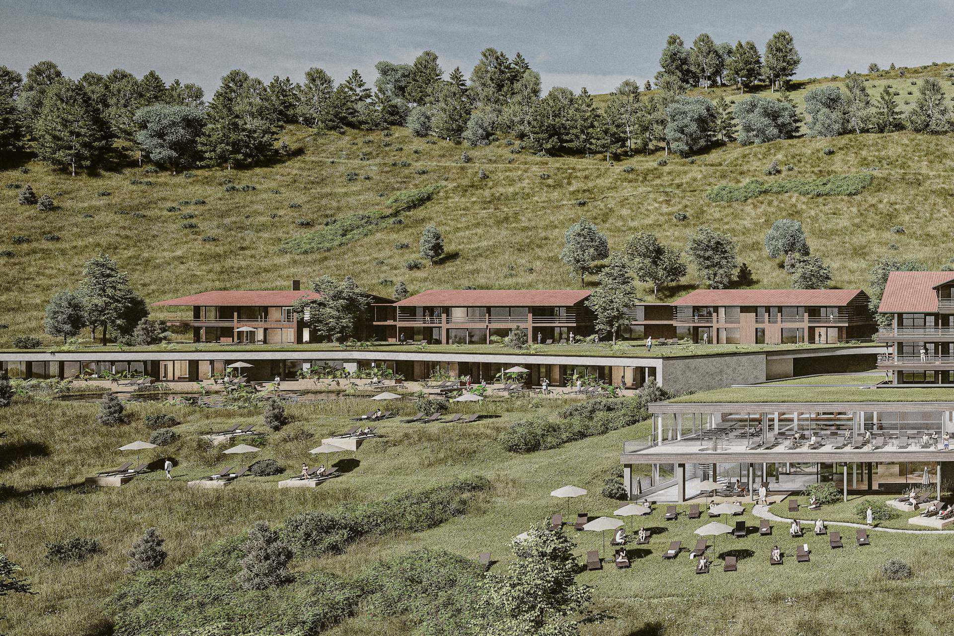 Seesuiten des Resorts Bergkristall im Allgäu