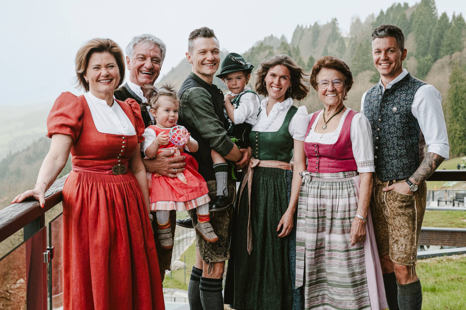 Gastgeberfamilie Lingg des Wellnesshotels Bergkristall im Allgäu