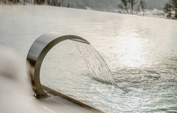 Infinitypool des Wellnesshotel Bergkristall