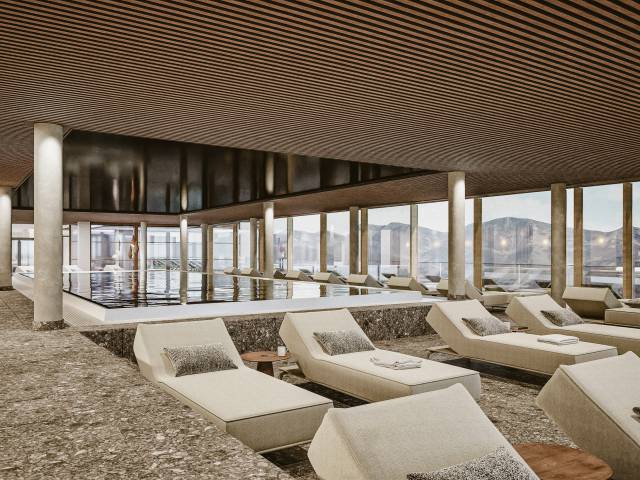 Sport-Innenpool des Wellnesshotels Bergkristall im Allgäu