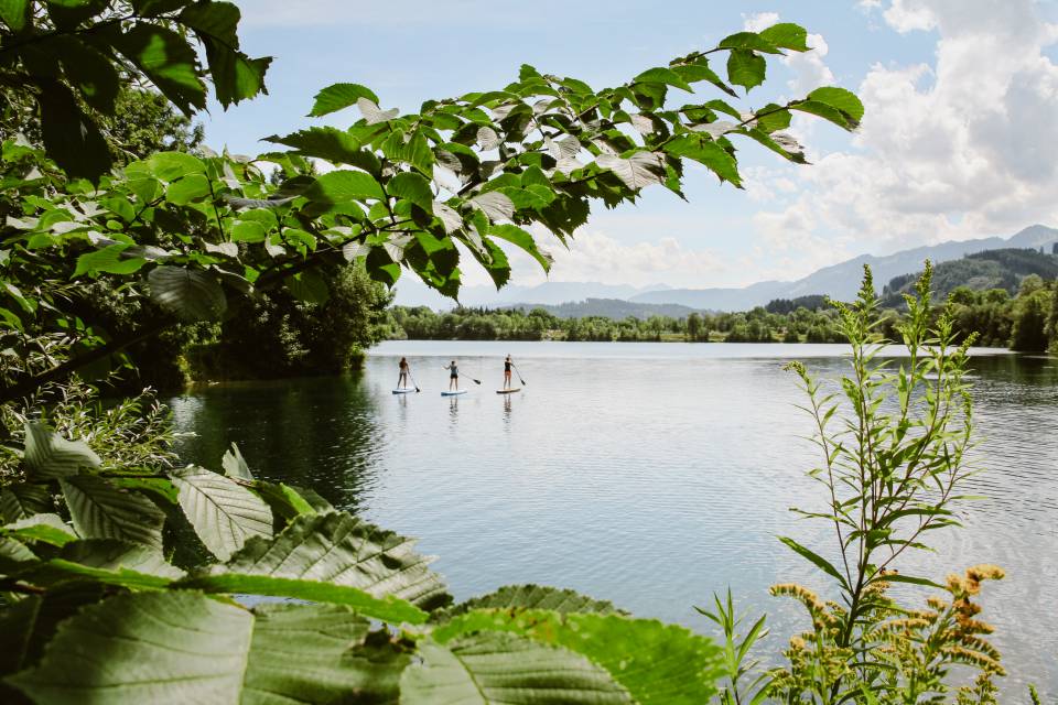 SUP auf bayerischem Alpsee bei Immenstadt