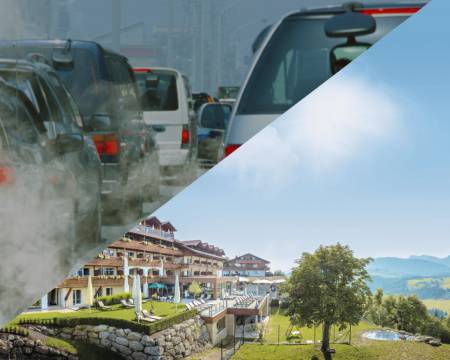 Flucht vor dicker Luft: Feinstaub – Auslöser für Krankheiten und Übergewicht Symbolfoto