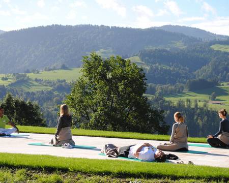 Tiefenentspannung unter freiem Himmel: Das neue Bergkristall Outdoor-Wellness Symbolfoto