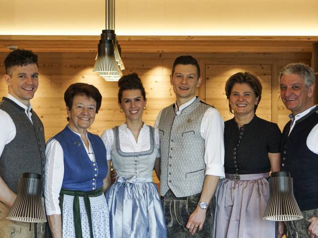 Gastgeberfamilie Lingg des Wellnesshotels Bergkristall im Allgäu