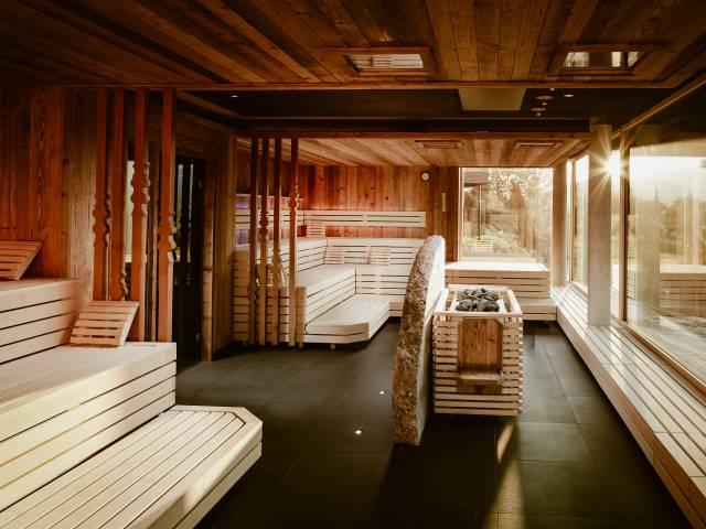 Eventsauna im Wellnessresort Bergkristall im Allgäu