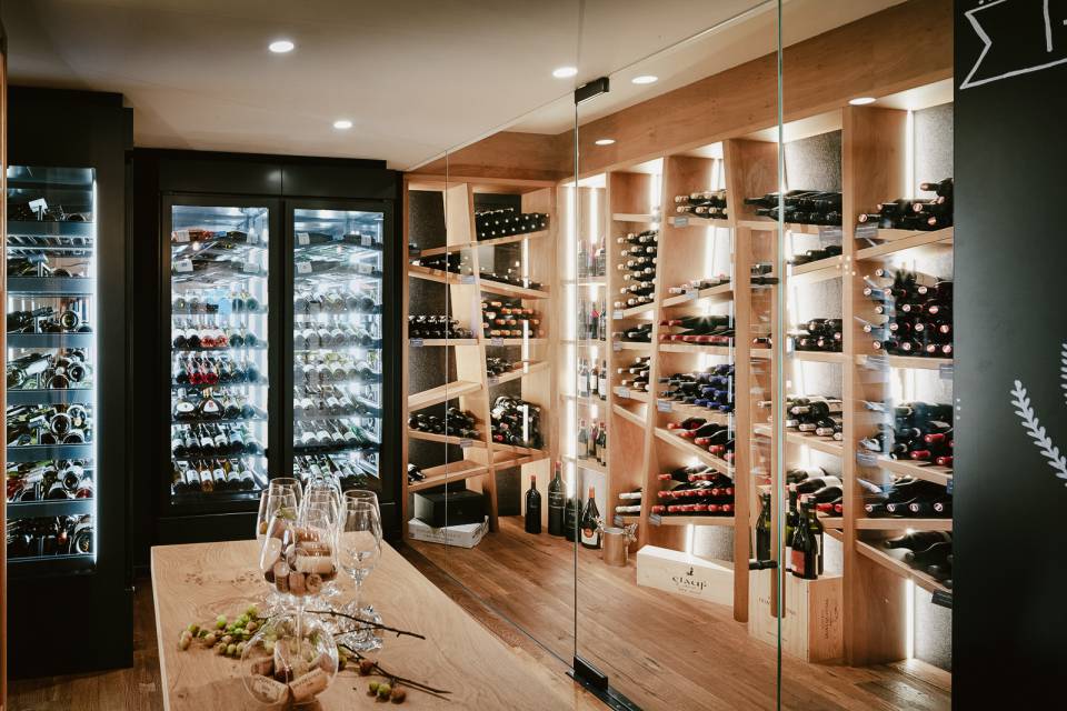 In-house wine cellar - Resort Bergkristall