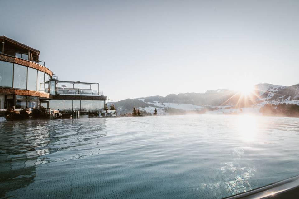 Infinitypool im Winter