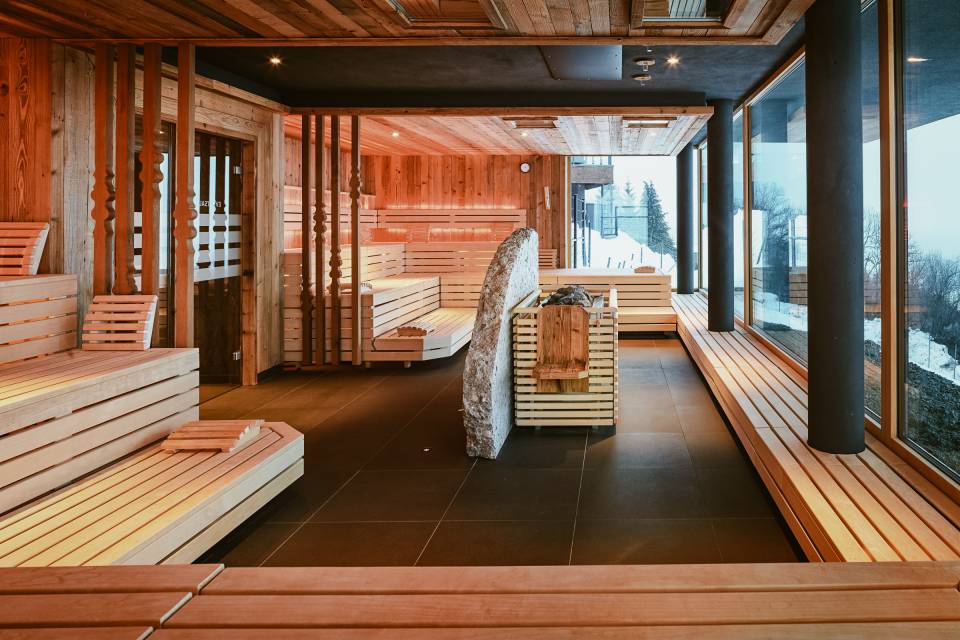Nagelfluh sauna complex - Resort Bergkristall
