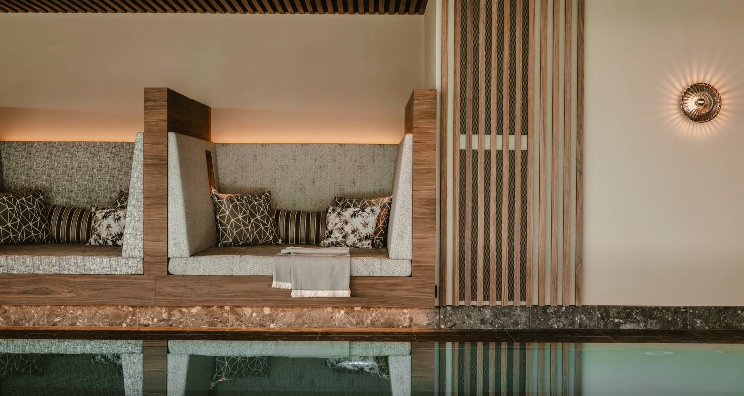 Kuschelnische im Resort Bergkristall beim Innenpool
