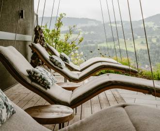 Ruheliegen im Wellnesshotel Bergkristall in Oberstaufen