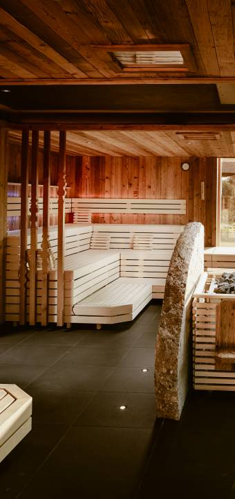 Sauna im Wellnesshotel Bergkristall
