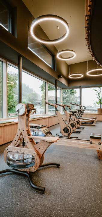 Fitnessstudio im Sporthotel Bergkristall mit Nohrd