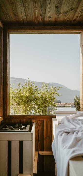 Seesuite im Sauna auf der Terrasse