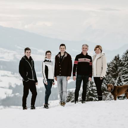 Gastgeberfamilie des Wellnesshotel Bergkristall im Allgäu