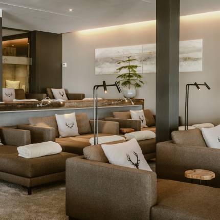 Lounge im Wellnesshotel Bergkristall