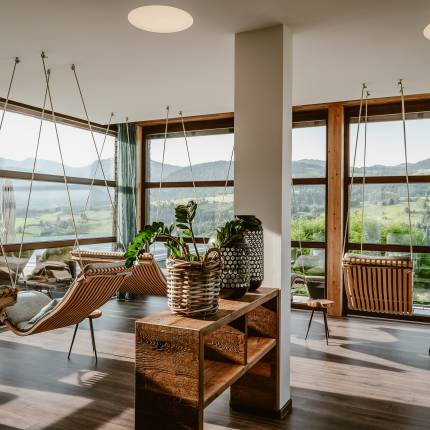 Hängeliegen im Wellnesshotel Bergkristall