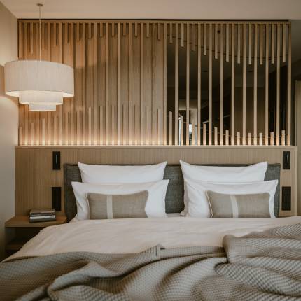 Schlafzimmer der Seesuite