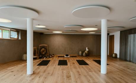 Yoga Studio des Resort Bergkristall im Allgäu