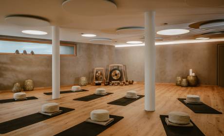 Großes Yoga-Studio im Aktivhotel Bergkristall