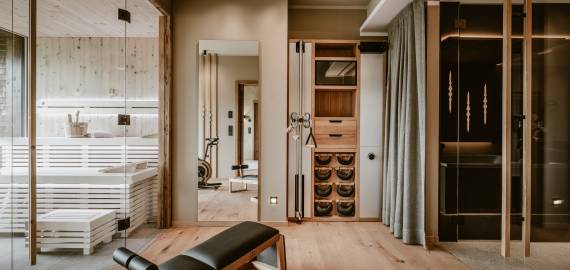 Suite mit Sauna im Resort Bergkristall