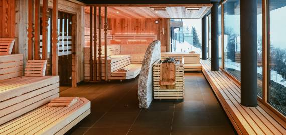 Sauna im Wellnesshotel Bergkristall