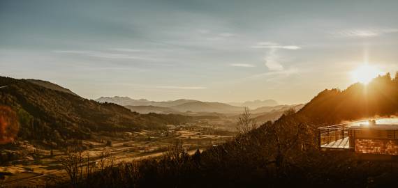 Panoramablick über das Voralpland