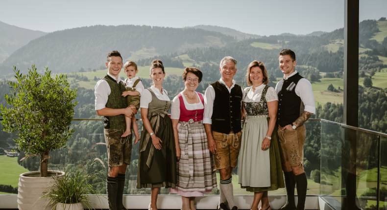 Gastgeberfamilie Lingg des Hotels Bergkristalls