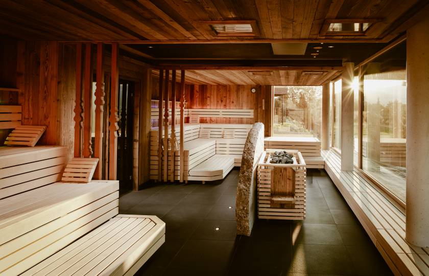 Eventsauna im Herbst