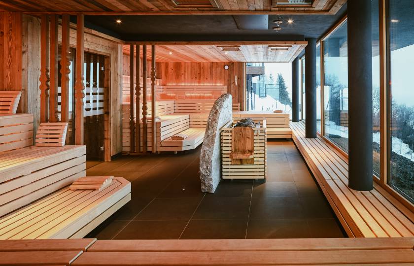 Eventsauna im Winter